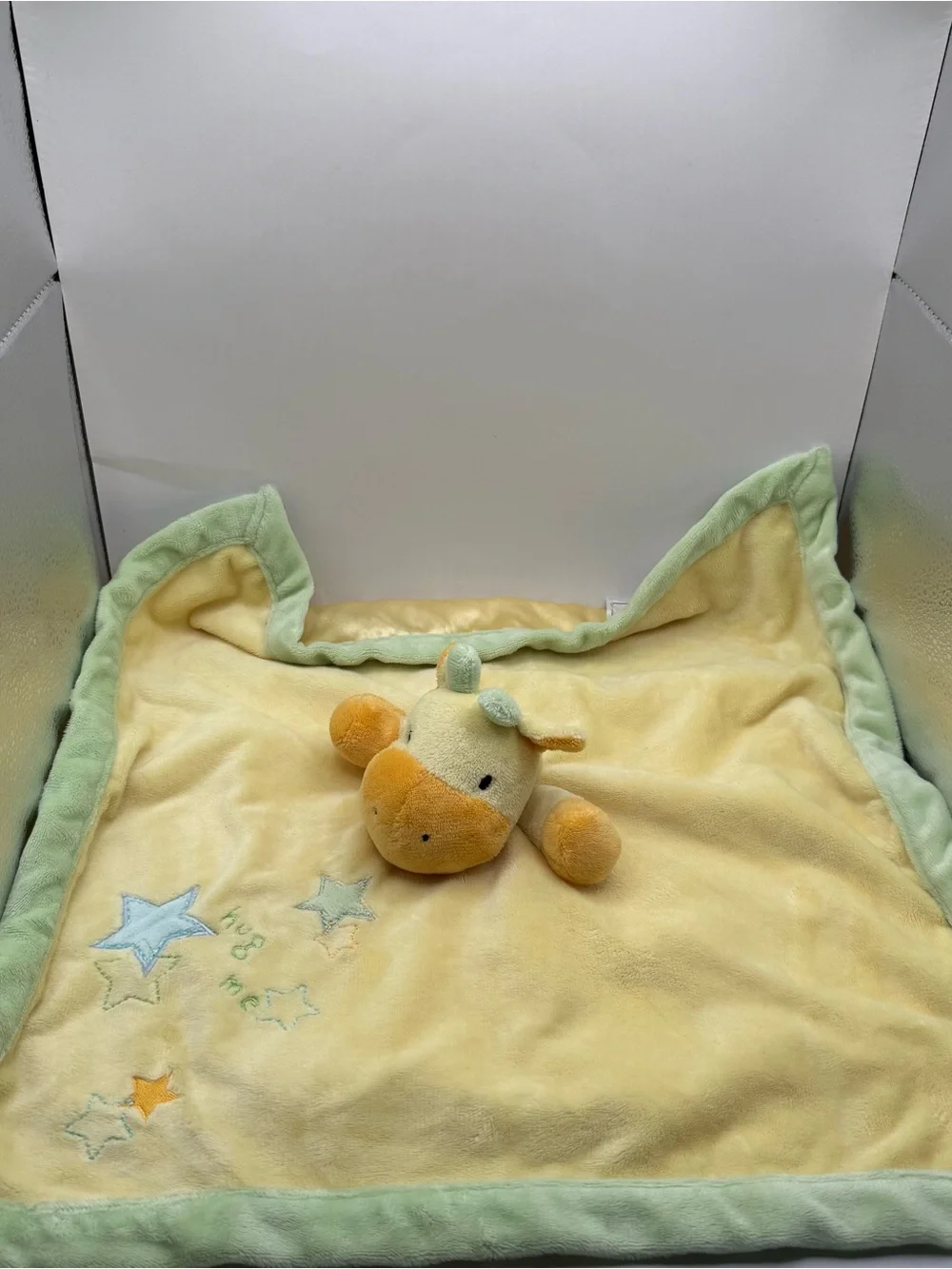Carters Just One Year Hug Me Giraffe Lovey Security Blanket Soother Plush